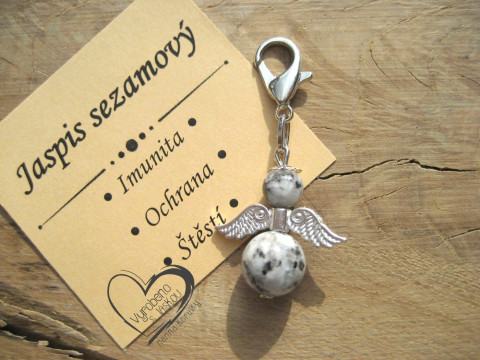 PŘÍVĚSEK - ANDĚL - JASPIS SEZAMOVÝ přívěsek polodrahokam minerál anděl andílek křídla andělíček minerální andělé andílci andělíčci pro radost andělské na kabelku na klíče na peněženku  PŘÍVĚSEK - ANDĚL - JASPIS SEZAMOVÝ přívěsek polodrahokam minerál anděl andílek křídla andělíček minerální andělé andílci andělíčci pro radost andělské na kabelku na klíče na peněženku