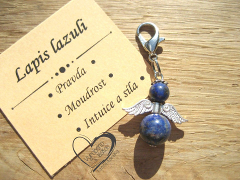 PŘÍVĚSEK - ANDĚL - LAPIS LAZULI přívěsek polodrahokam minerál anděl andílek křídla andělíček minerální andělé andílci andělíčci pro radost andělské na kabelku na klíče na peněženku  PŘÍVĚSEK - ANDĚL - LAPIS LAZULI přívěsek polodrahokam minerál anděl andílek křídla andělíček minerální andělé andílci andělíčci pro radost andělské na kabelku na klíče na peněženku
