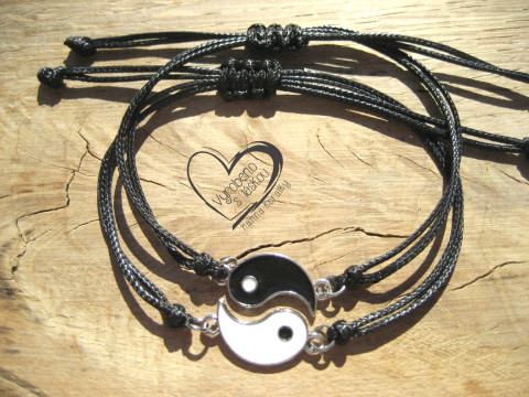 PROVÁZKOVÉ NÁRAMKY - JIN A JANG černý posouvací unisex muži ženy  PROVÁZKOVÉ NÁRAMKY - JIN A JANG černý posouvací unisex muži ženy