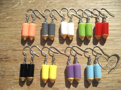 Náušnice - pastelky veselé hravé sranda náušnice pas  Náušnice - pastelky veselé hravé sranda náušnice pas