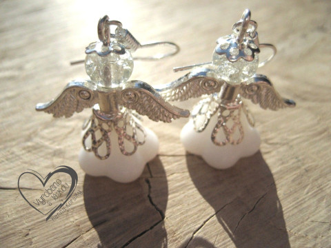 NÁUŠNICE - BÍLÝ ANDĚL - ANDÍLEK náušnice vánoční anděl andílek křídla andělíček andělé andílci andělíčci sváteční andělské  NÁUŠNICE - BÍLÝ ANDĚL - ANDÍLEK náušnice vánoční anděl andílek křídla andělíček andělé andílci andělíčci sváteční andělské