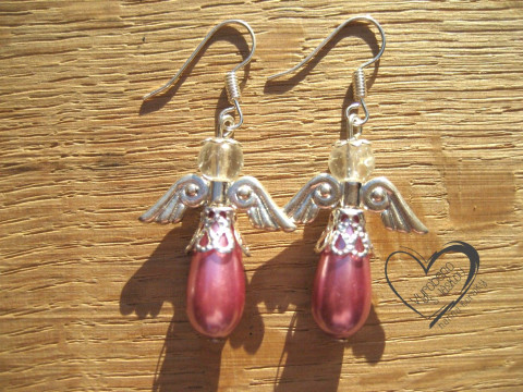 NÁUŠNICE - RŮŽOVÝ ANDĚL - ANDĚLÍČEK náušnice vánoční anděl andílek křídla andělíček andělé andílci andělíčci sváteční andělské  NÁUŠNICE - RŮŽOVÝ ANDĚL - ANDĚLÍČEK náušnice vánoční anděl andílek křídla andělíček andělé andílci andělíčci sváteční andělské