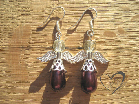 NÁUŠNICE - VÍNOVÝ ANDĚL - ANDĚLÍČEK náušnice vánoční anděl andílek křídla andělíček andělé andílci andělíčci sváteční andělské  NÁUŠNICE - VÍNOVÝ ANDĚL - ANDĚLÍČEK náušnice vánoční anděl andílek křídla andělíček andělé andílci andělíčci sváteční andělské