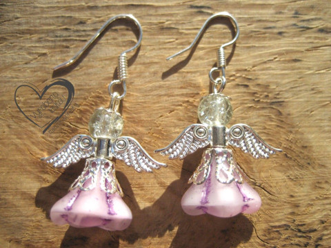 NÁUŠNICE - FUCHSIOVÝ ANDĚL náušnice vánoční anděl andílek křídla andělíček andělé andílci andělíčci sváteční andělské  NÁUŠNICE - FUCHSIOVÝ ANDĚL náušnice vánoční anděl andílek křídla andělíček andělé andílci andělíčci sváteční andělské