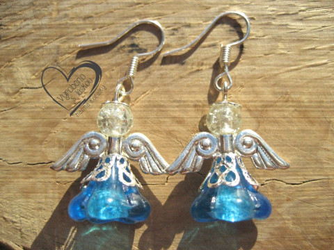 NÁUŠNICE - ČIRÝ TYRKYSOVÝ ANDÍLEK náušnice vánoční anděl andílek křídla andělíček andělé andílci andělíčci sváteční andělské  NÁUŠNICE - ČIRÝ TYRKYSOVÝ ANDÍLEK náušnice vánoční anděl andílek křídla andělíček andělé andílci andělíčci sváteční andělské