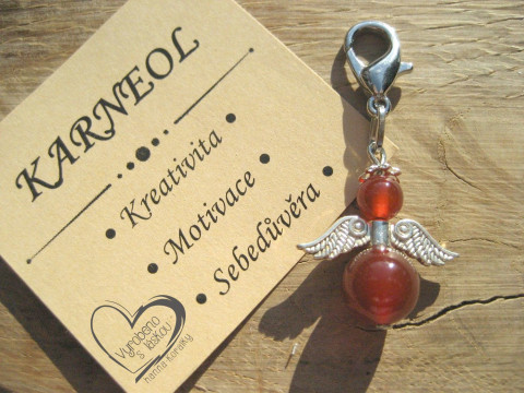 PŘÍVĚSEK - ANDĚL - MINERÁL KARNEOL přívěsek polodrahokam minerál anděl andílek křídla andělíček minerální andělé andílci andělíčci pro radost andělské na kabelku na klíče na peněženku  PŘÍVĚSEK - ANDĚL - MINERÁL KARNEOL přívěsek polodrahokam minerál anděl andílek křídla andělíček minerální andělé andílci andělíčci pro radost andělské na kabelku na klíče na peněženku