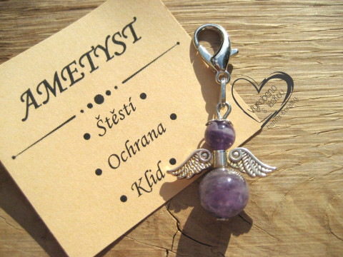 PŘÍVĚSEK - ANDĚL - MINERÁL AMETYST přívěsek polodrahokam minerál anděl andílek křídla andělíček minerální andělé andílci andělíčci pro radost andělské na kabelku na klíče na peněženku  PŘÍVĚSEK - ANDĚL - MINERÁL AMETYST přívěsek polodrahokam minerál anděl andílek křídla andělíček minerální andělé andílci andělíčci pro radost andělské na kabelku na klíče na peněženku