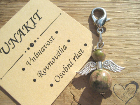 PŘÍVĚSEK - ANDĚL - MINERÁL UNAKIT přívěsek polodrahokam minerál anděl andílek křídla andělíček minerální andělé andílci andělíčci pro radost andělské na kabelku na klíče na peněženku  PŘÍVĚSEK - ANDĚL - MINERÁL UNAKIT přívěsek polodrahokam minerál anděl andílek křídla andělíček minerální andělé andílci andělíčci pro radost andělské na kabelku na klíče na peněženku