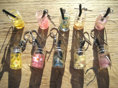 NÁUŠNICE - SKLENIČKY - LIMČA veselé hravé sranda náušnice pas  NÁUŠNICE - SKLENIČKY - LIMČA veselé hravé sranda náušnice pas