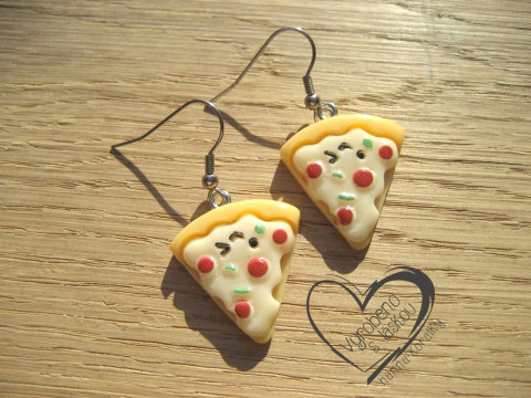 NÁUŠNICE - PIZZA veselé hravé sranda náušnice pas  NÁUŠNICE - PIZZA veselé hravé sranda náušnice pas