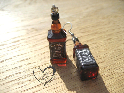 NÁUŠNICE - WHISKY vtipné sranda náušnice  NÁUŠNICE - WHISKY vtipné sranda náušnice