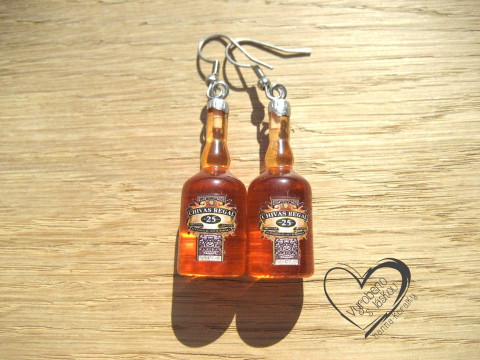 NÁUŠNICE - WHISKY II. vtipné sranda náušnice  NÁUŠNICE - WHISKY II. vtipné sranda náušnice