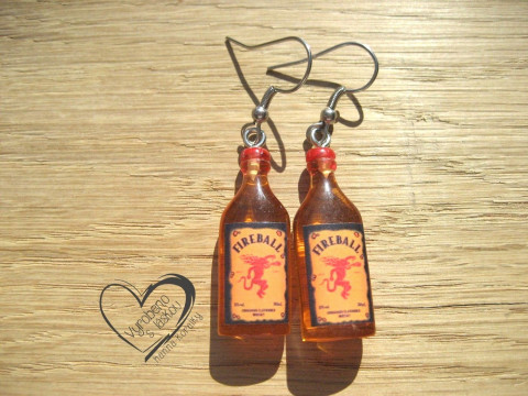 NÁUŠNICE - WHISKY SKOŘICOVÁ vtipné sranda náušnice  NÁUŠNICE - WHISKY SKOŘICOVÁ vtipné sranda náušnice