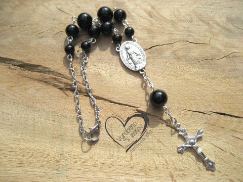 Růženec do auta - černý talisman ochrana amulet ochranný do auta řidič autorůženec na cestách autoruzenec  Růženec do auta - černý talisman ochrana amulet ochranný do auta řidič autorůženec na cestách autoruzenec