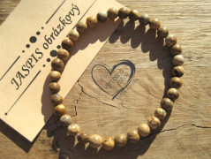 Náušnice měď.kolečka s červ.kamínky