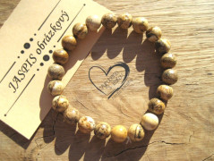 Náušnice měď.kolečka s červ.kamínky