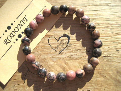 Náramek Rodonit 8mm náramek minerál minerální pro alergiky 