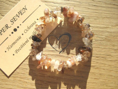 Pružný náramek - Avanturín oranžový