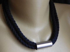 Náhrdelník s nerez trubičkou