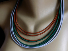 Náhrdelník s nerez trubičkou