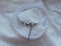 Náhrdelník - bílé perličky