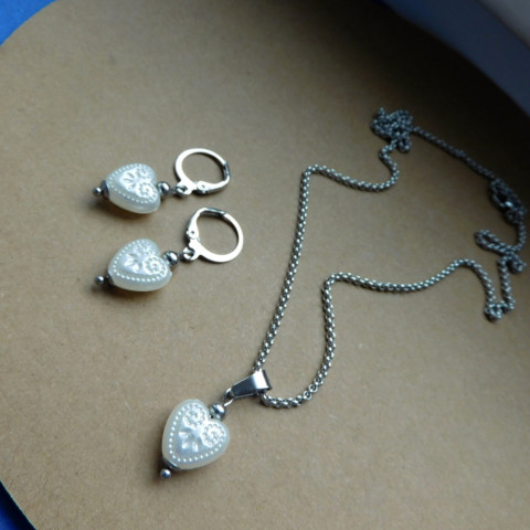 Náhrdelník -nerez, srdíčko imit. náhrdelník srdíčka nerez srdíčko imit. 