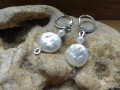 Naušnice-imit.keshi perly,nerez