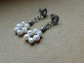 Naušnice,nerez, pravé perly