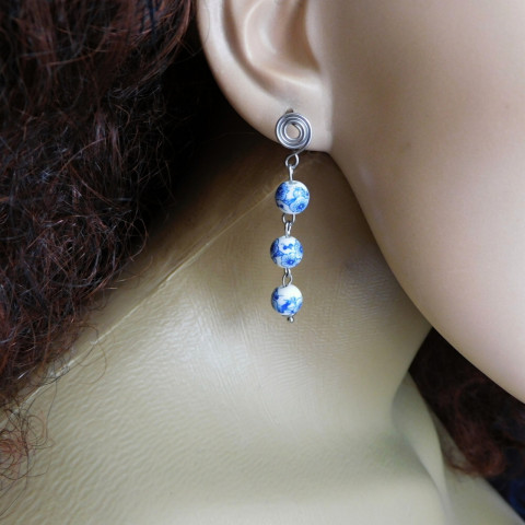 Naušnice,nerez,keramika keramika nerez naušnice napichovátka 