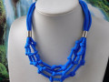 Náhrdelník  modrý součkový