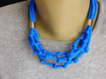 Náhrdelník  modrý součkový