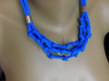Náhrdelník  modrý součkový