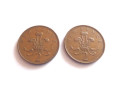 Mince Anglie, 2 pence, NEW PENCE