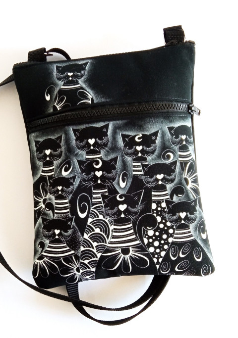crossbody s kapsou-KOČIČKY kočičky crossbody 