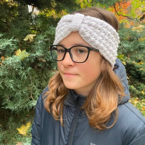 Čelenka šedá dámská čelenka zimní hřejivá  Čelenka šedá dámská čelenka zimní hřejivá