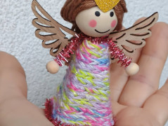 Dětská čelenka melír v červené