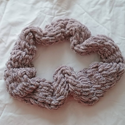 Nákrčník šedočerný melír zimní nákrčník hřejivý teplý tunel 