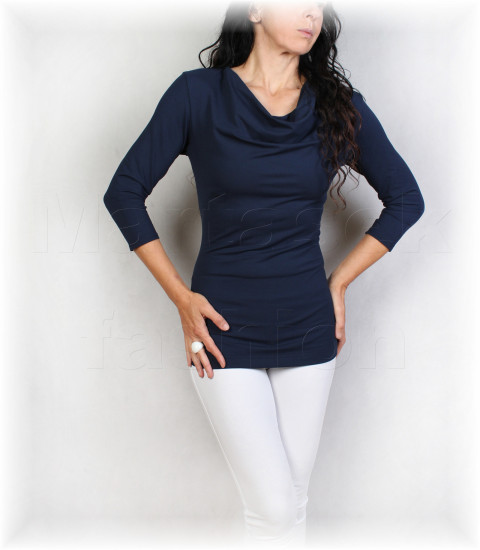 Triko vz.971 více barev modrá halenka fialová růžová bílá černá triko tyrkysová řasení 