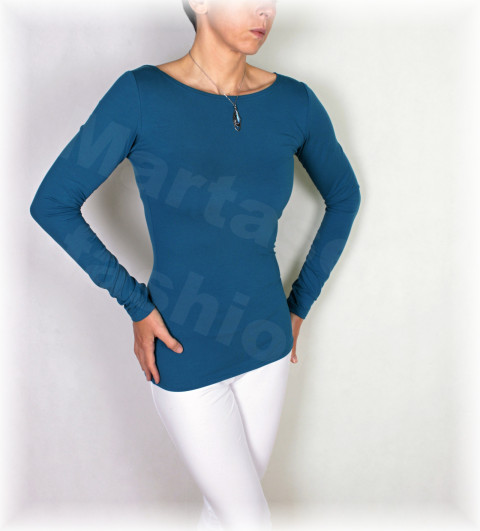 Triko vz.530 více barev zelená halenka triko petrolejová jednobarevné 