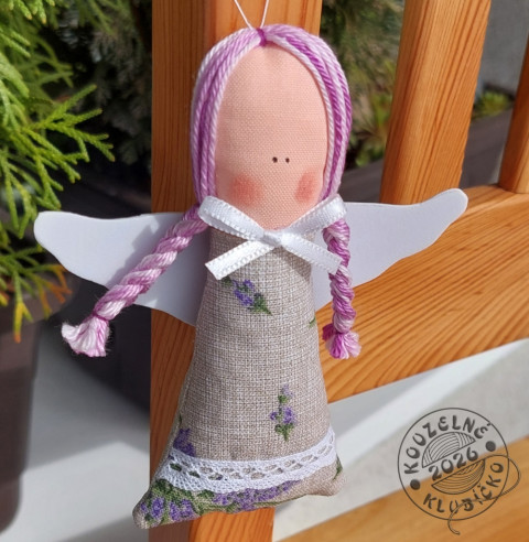 Andělky MINI plné levandule režné levandule andělka vonička andělka levandulová 