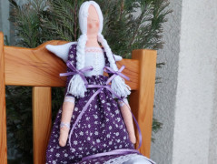 Andělky MINI plné levandule bílé 3