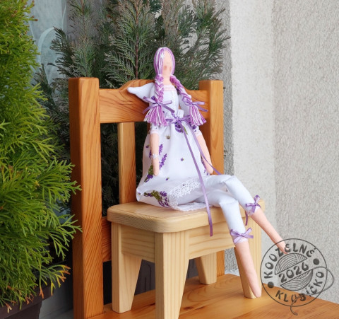 Andělka/Panenka STELINKA 45 cm dekorace dárek anděl andílek andělíček andělka křidélka šitý anděl letící andělka 