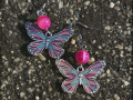 Babočka pestrá - náušnice