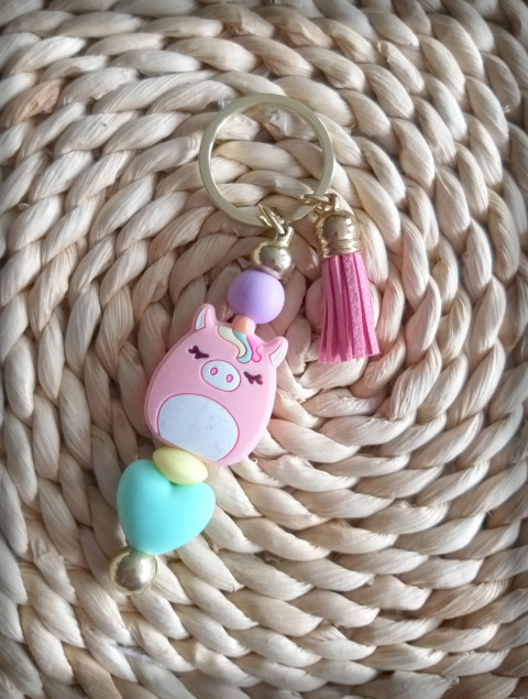 Pastelový Jednorožec šperk přívěsek doplněk koník veselé pohádka zvířátko pastelová jednorožec na tašku silikon na klíče srandovní zíábava 