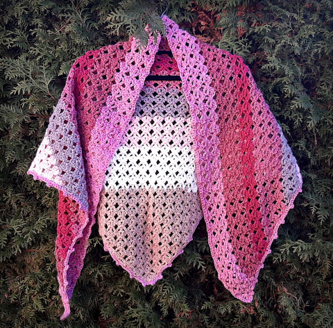 Háčkovaný šátek no.4 doplněk zima háčkování akryl šátek šál módní doplněk pro zahřítí 