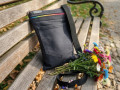 Džínová crossbody taška - černá 2