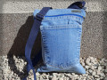 Džínová crossbody taška - modrá 2