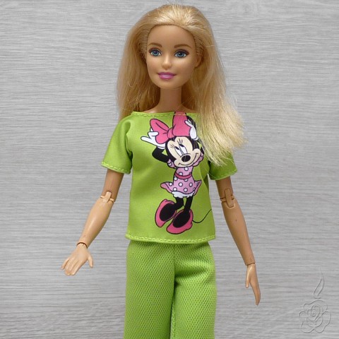 Tričko s Minnie pro Barbie oblečky pro panenku tričko pro barbie tričko pro panenku 