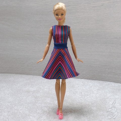 Barevné šatičky pro Barbie šaty pro panenku šatičky pro barbie oblečky pro panenku šaty pro barbie 