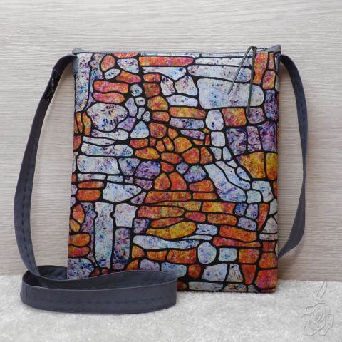 Crossbody kabelka - Mína barevná kabelka vzorovaná kabelka látková kabelka crossbody kabelka 